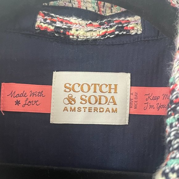 Scotch & Soda Amsterdam - Multi Color Tweed Jacket - Size XS - Picture 3 of 4